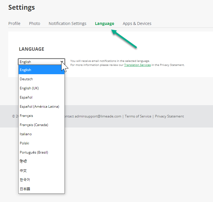 language